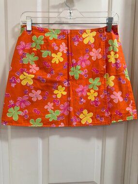 Lilly Pulitzer Reversible Skirt Size 2 Vintage Floral Patchwork
